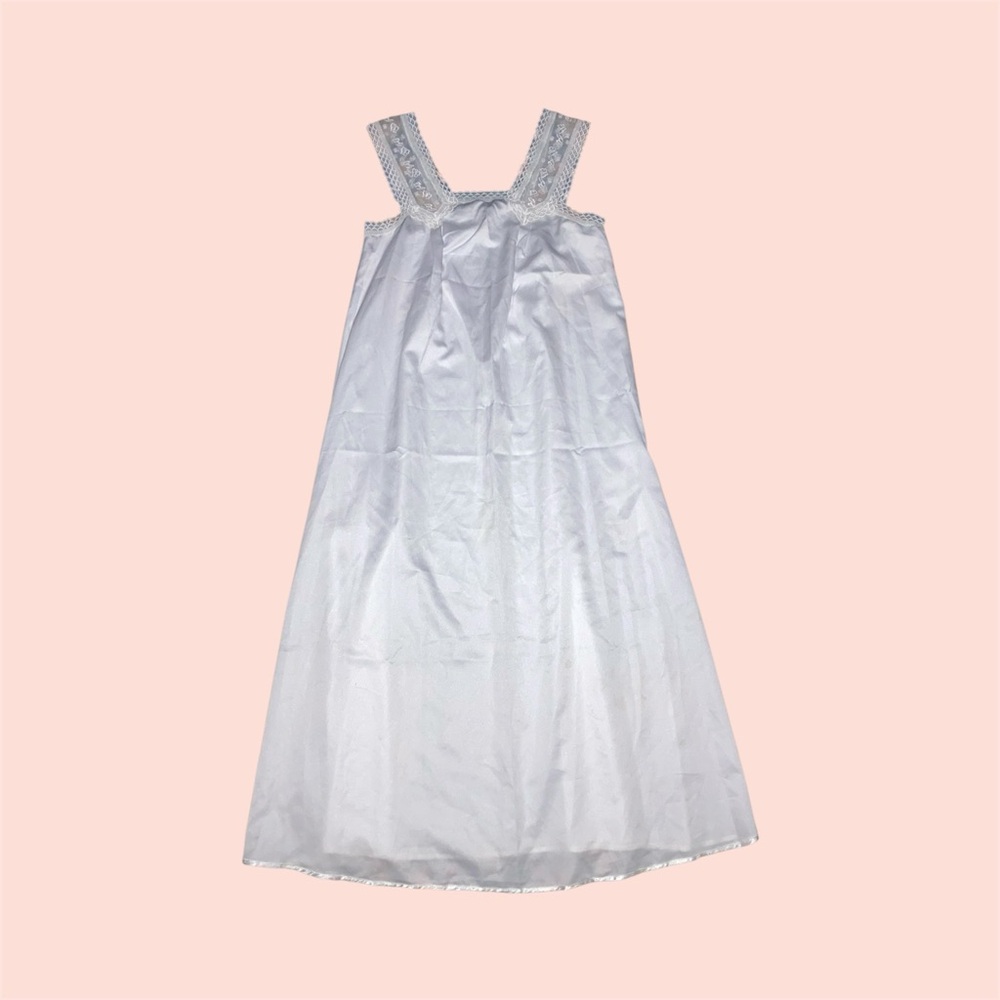 Vintage White Satin Nightgown
